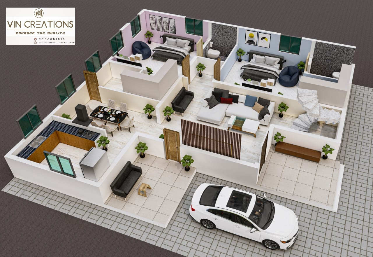 3D floor plan